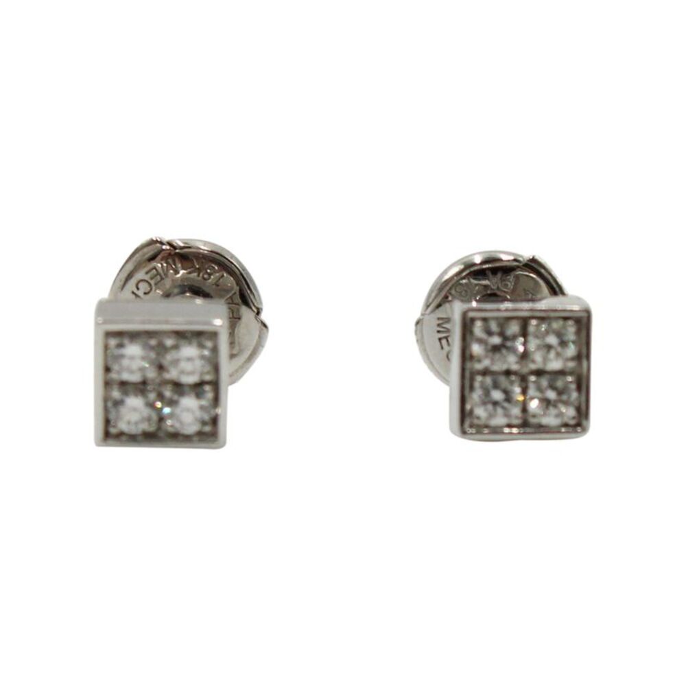 Bvlgari Lucea Diamond Stud Earrings in White Gold